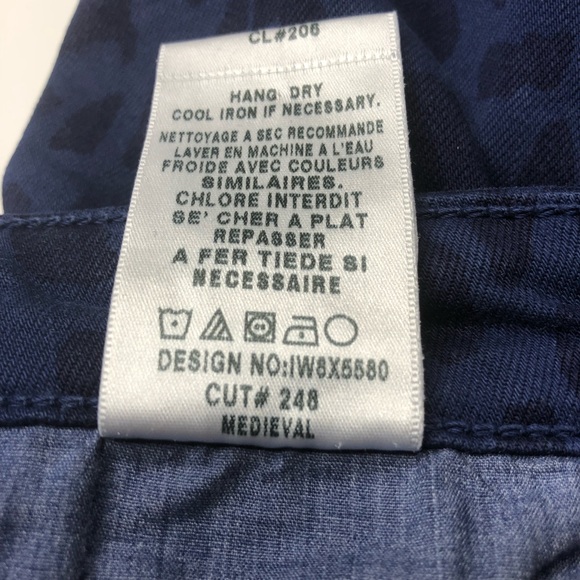 Joe’s Jeans High Water Medieval Blue Animal Print Low Rise Stretch Skinny Jeans - Picture 14 of 14